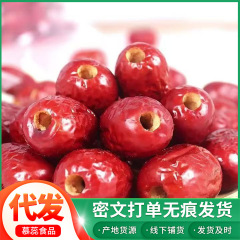 代发新疆无核红枣空心去核若羌灰枣零食煮粥粽子去核红枣批发