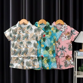 童家居服套装;童套装;普通外套