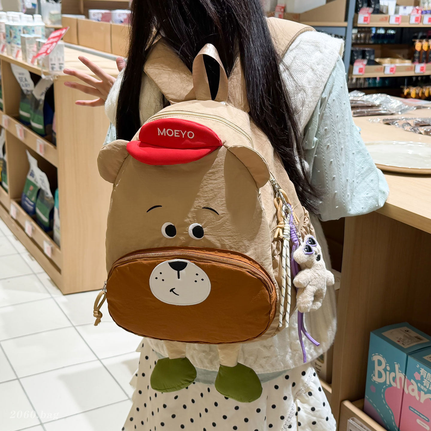 Gran capacidad coreana oso 2026 mochila de chicas mochila de dibujos animados mochila de estudiantes nuevos estilos de mujer lindos