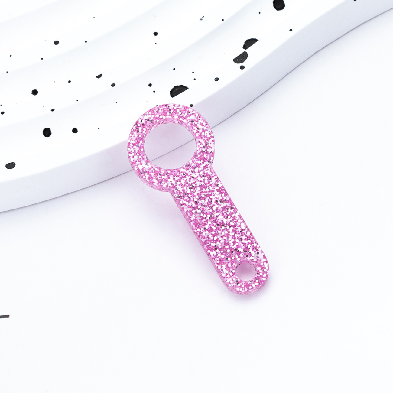 Nuevo DIY cuentas acrílico colgante de paja adecuado para 8mm - 10mm Ice Ba Cup accesorios de paja al por mayor