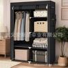 90 medium size 2 hanging wardrobe black
