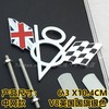 V8 Italian metal cover scratch scratch vehicle marker modified France, Germany, US 3D three -dimensional displacement logo stickers