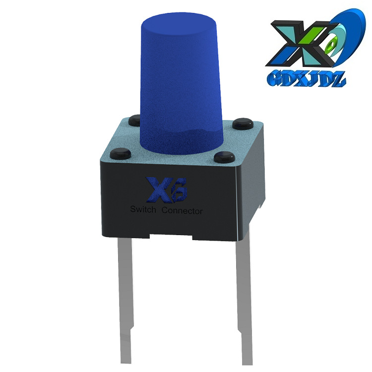 轻触开关立式中2脚 立式按键开关两脚 小体积按压轻触开关2脚