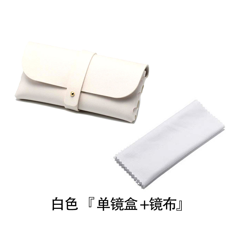 Venta al por mayor bajo foco gafas de sol caja gafas embalaje negro caja suave gafas bolsa al por mayor moda cuero caja conjunto completo fabricante