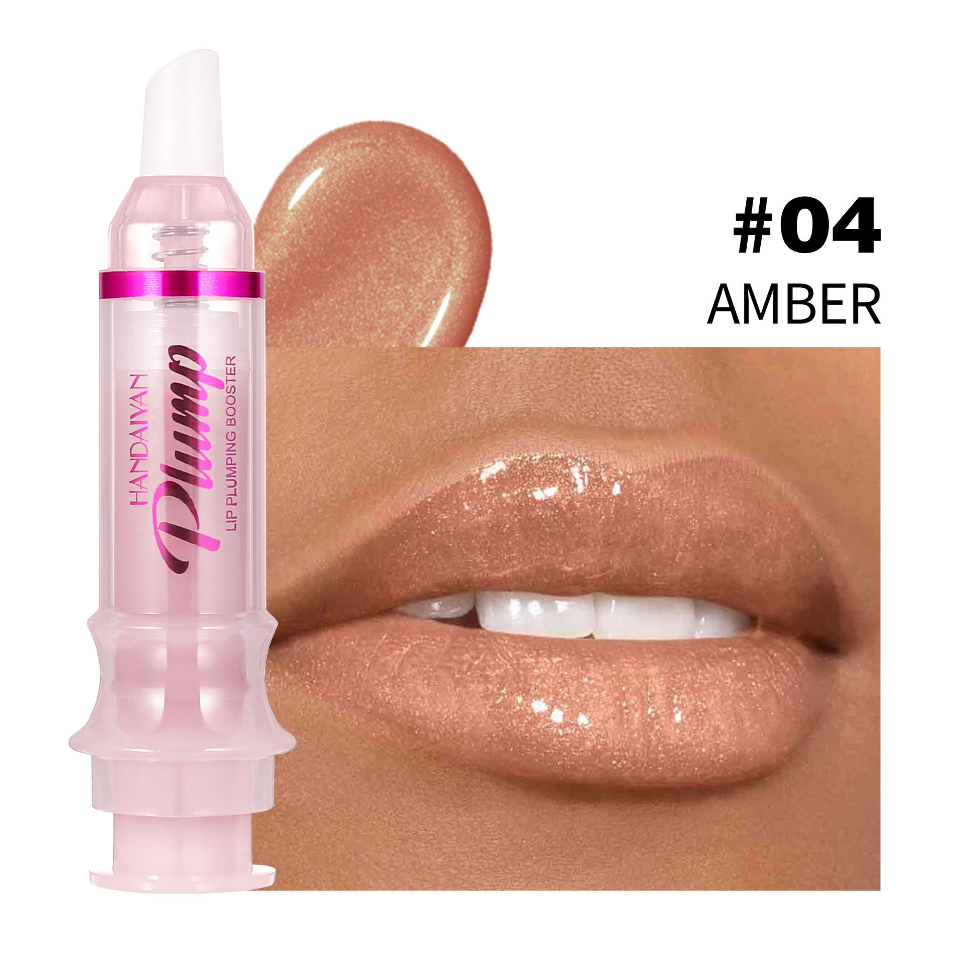 Labios transfronterizos Aceite de labios Tubo de aguja Labios densos handaiyan Brillo de labios ligeramente picante Dudu Lips Espejo de vidrio Brillo de labios