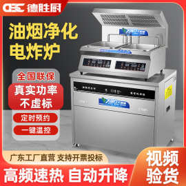 德胜厨自动升降电炸炉商用单双缸大容量油炸锅炸鸡炸串薯条油炸炉