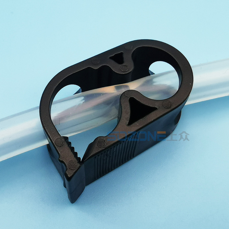 6-12mm黑色罗伯特夹可调软管流量夹止水夹输液管止流夹导管控流器