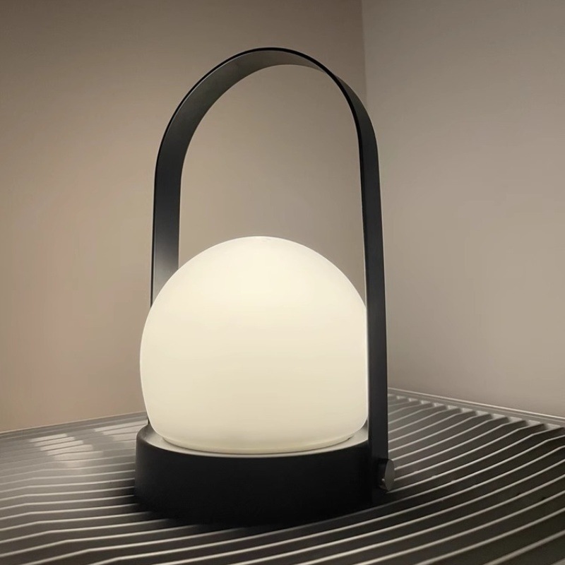 Luz de cabecera de la cama luces de escritorio decorativas luces de camping al aire libre luz de la luna de atenuación de carga luces de escritorio portátiles de viento danés