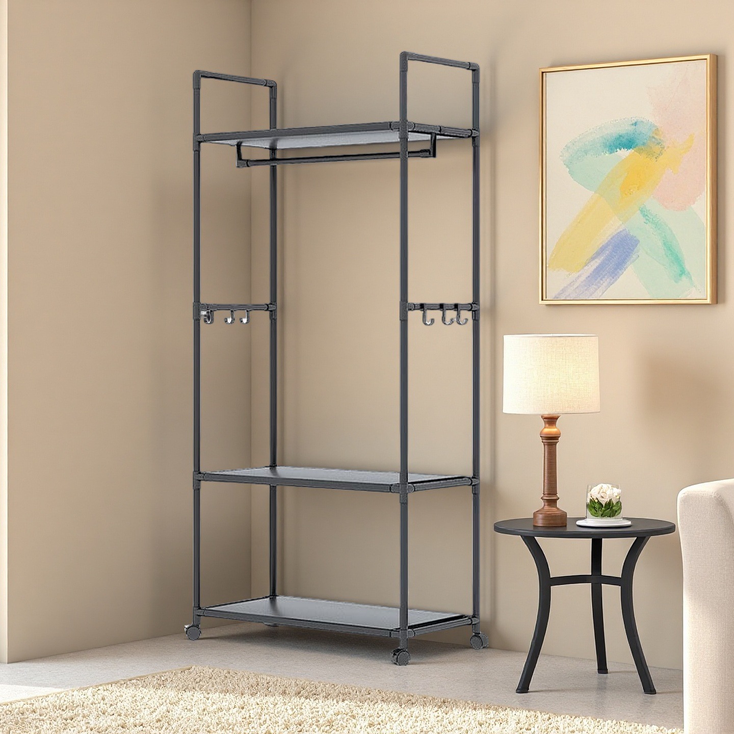 percha de ropa simple percha de ropa multifuncional percha de ropa móvil de almacenamiento percha de ropa percha de piso percha de ropa percha de almacenamiento percha de ropa percha