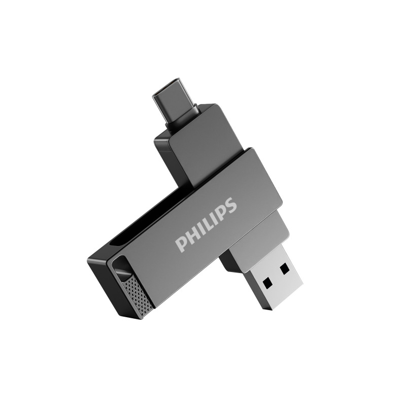 フィリップス USB フラッシュ ドライブ 61UT-M デュアル インターフェイス設計、高速伝送 USB3.2 プラグ アンド プレイ、携帯電話とコンピュータの両方に使用可能|undefined
