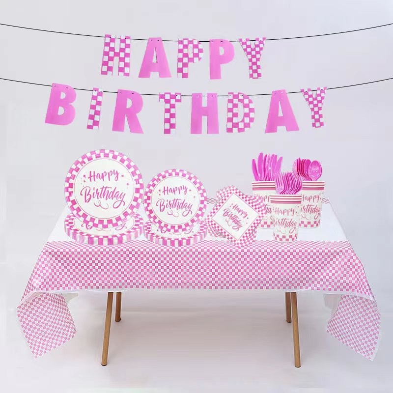 Platos y vasos de papel desechables con estampado dorado, plato de papel para fiesta de cumpleaños de niña, plato de frutas para picnic, 300g