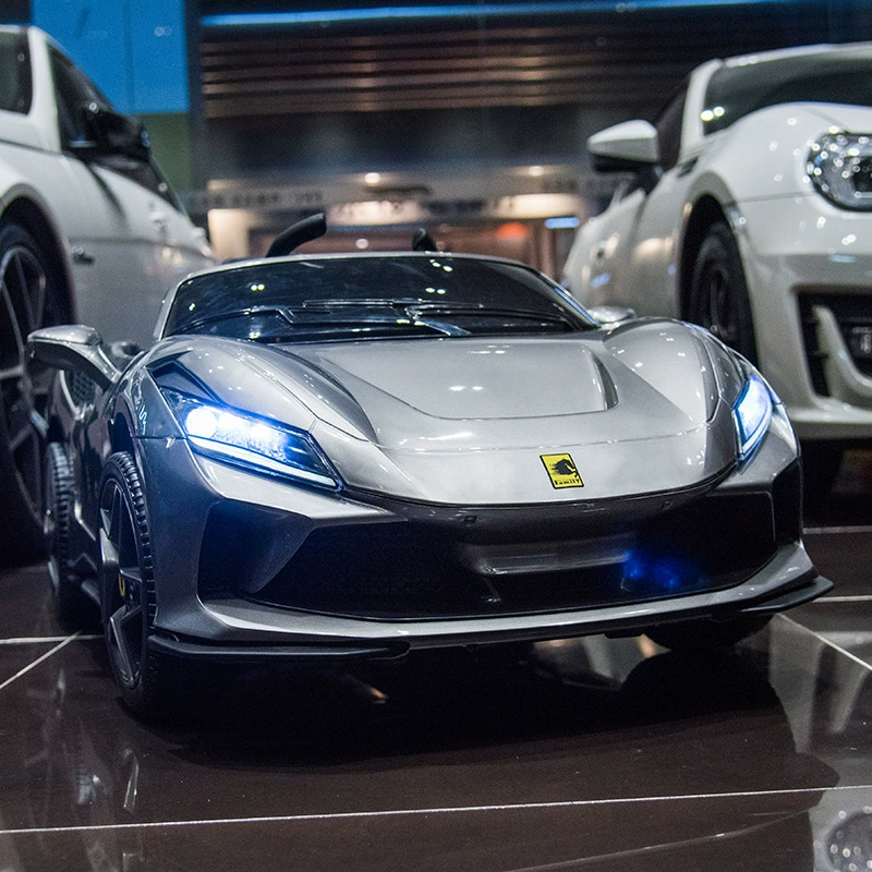 Ferrari игрушечный электромобиль, полноприводный транспорт с сиденьем, пульт дистанционного управления, для 1–12 лет