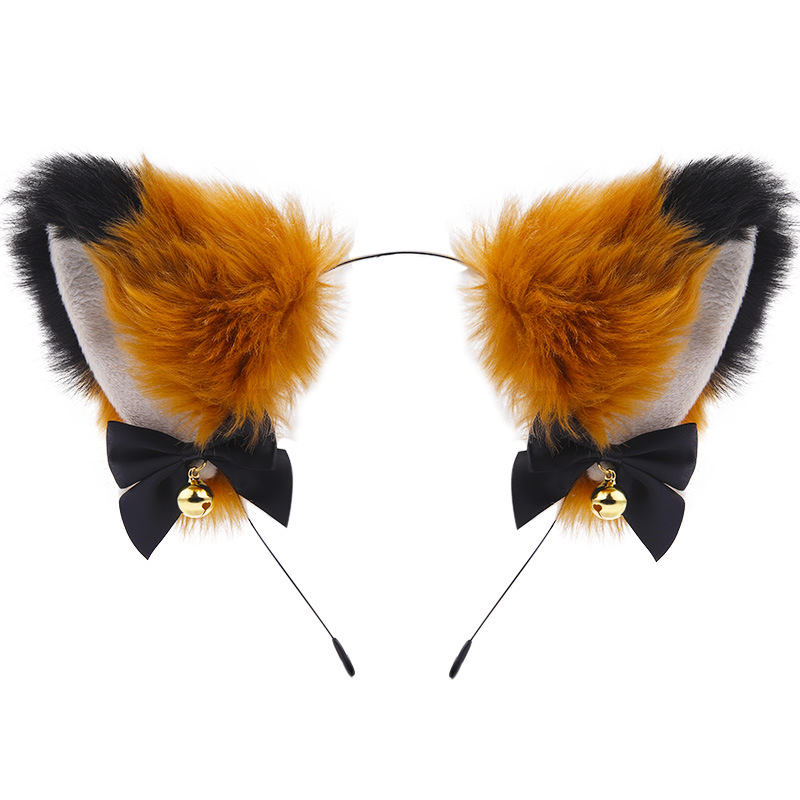 Amazon transfronteriza orejas de gato campana diadema Cos gato Niña Accesorios para el cabello accesorios de Navidad de Halloween tocado Accesorios