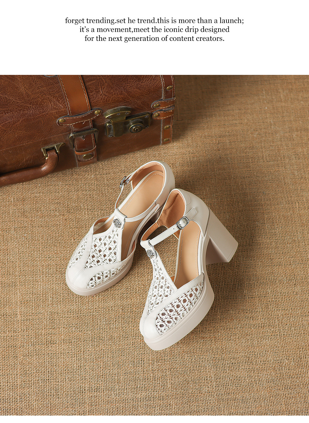 Sandal cao gót nữ mũi nhọn quai chữ T đế dày gót 8.5 cm phong cách vintage — đen chi tiết 22