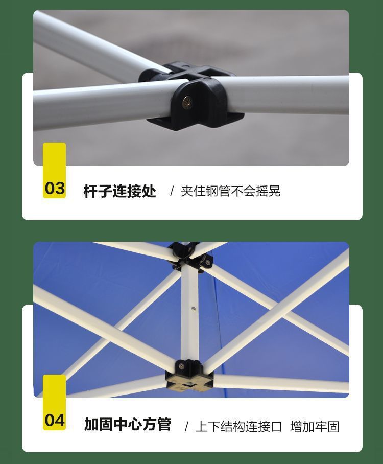 Internet Celebrated khaki Awning Outdoor Advertising Tent Stall Special Umbrella Folding Telescopic Awning Waterproof Car Awning