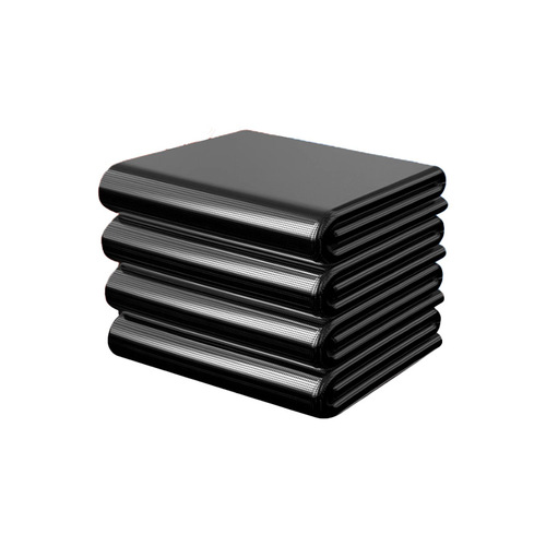 Thickened Large Trash Bags Bulk Wholesale Disposable Property Cleaning Flat Pouch Commercial Black Plastic Bags