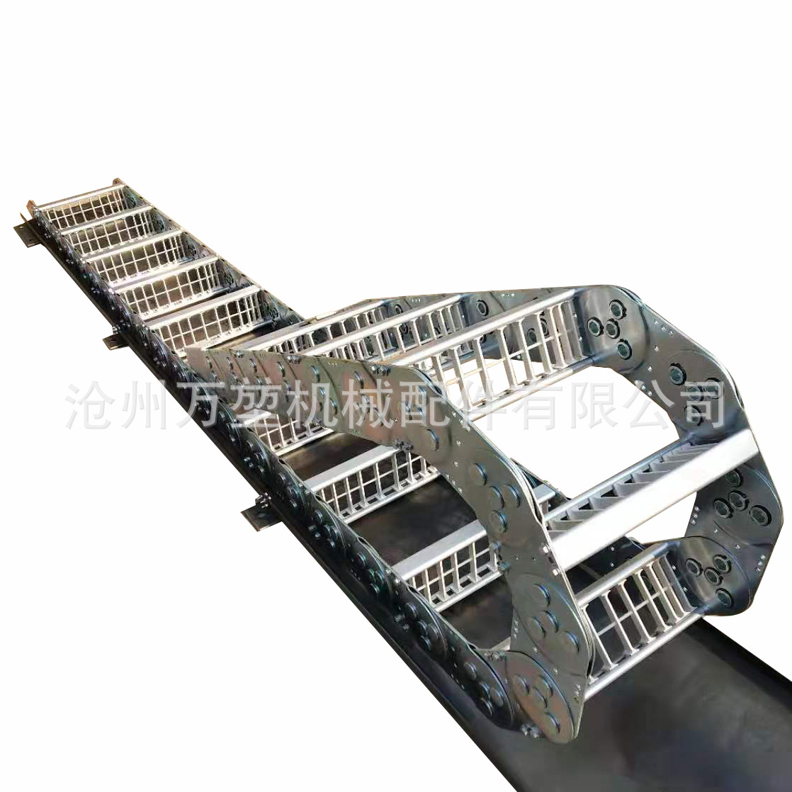 SLP钢铝拖链SLE钢制拖链SFK型金属软管钢拖链SFD型导管防护套拖链