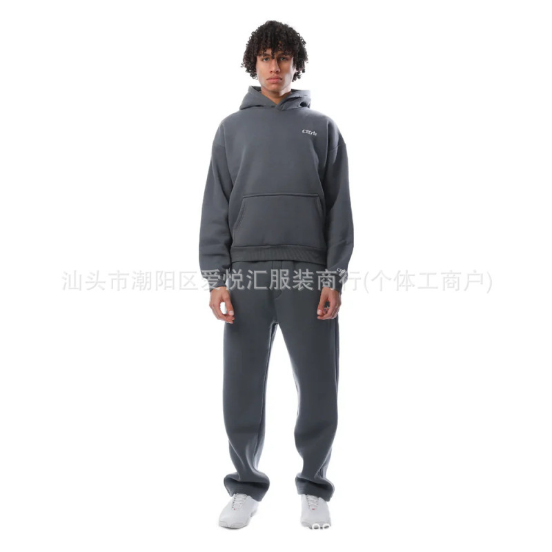 国境を越えたメーカー直販秋冬の新型ガーディアン服セットファッションカジュアルロゴプリント帽子付きガーディアン服セット|undefined