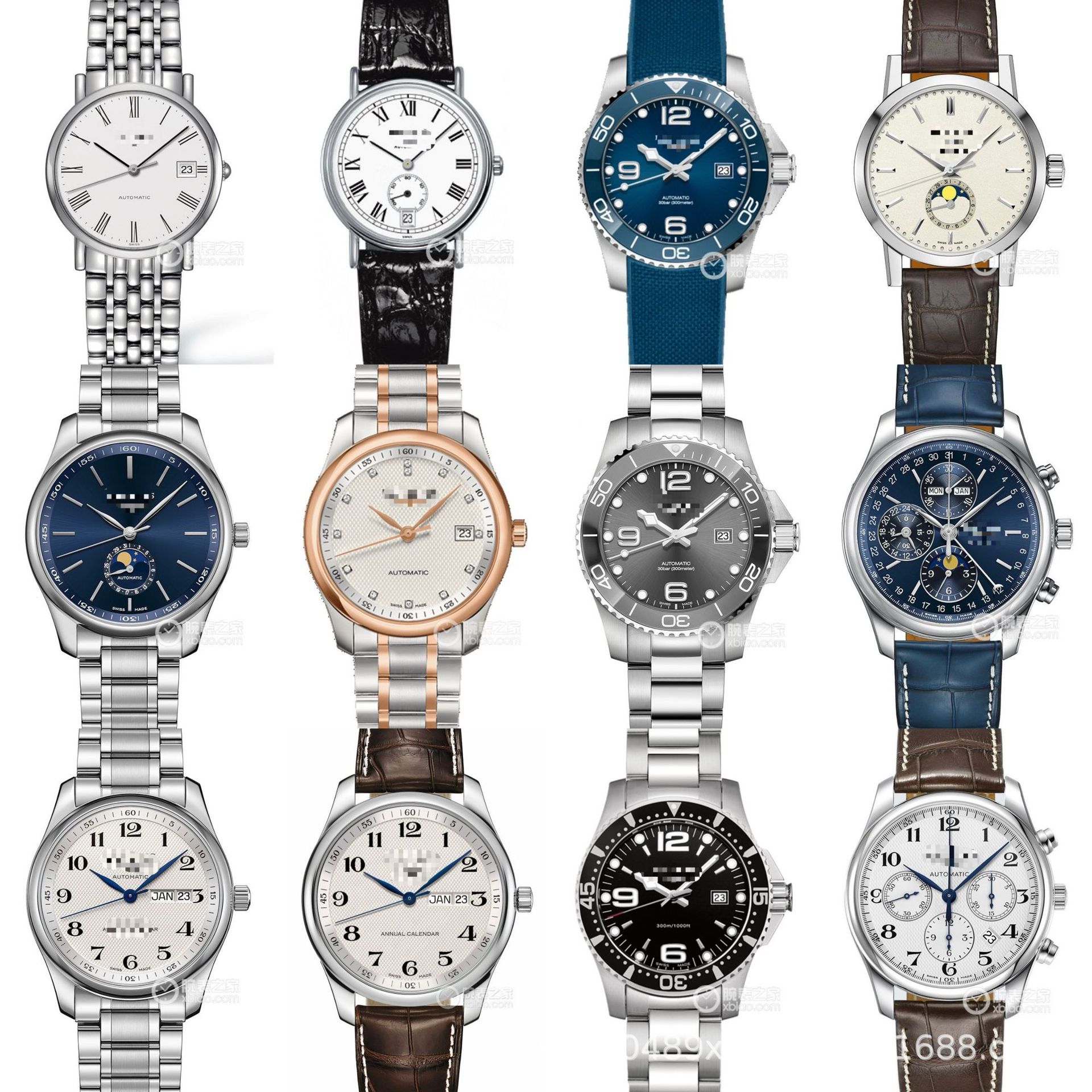 Cross-Border Wholesale of Fully Automatic Mechanical Watches, Famous Brand Concas, Pioneer, Jialan, Xinyue, Women's Quartz Watches, Men's Wristwatches