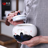 Hand drawn Ceramic pot ceramics Tea pot currency Catty Blue and white jar household seal up Storage tanks Honey pot customized