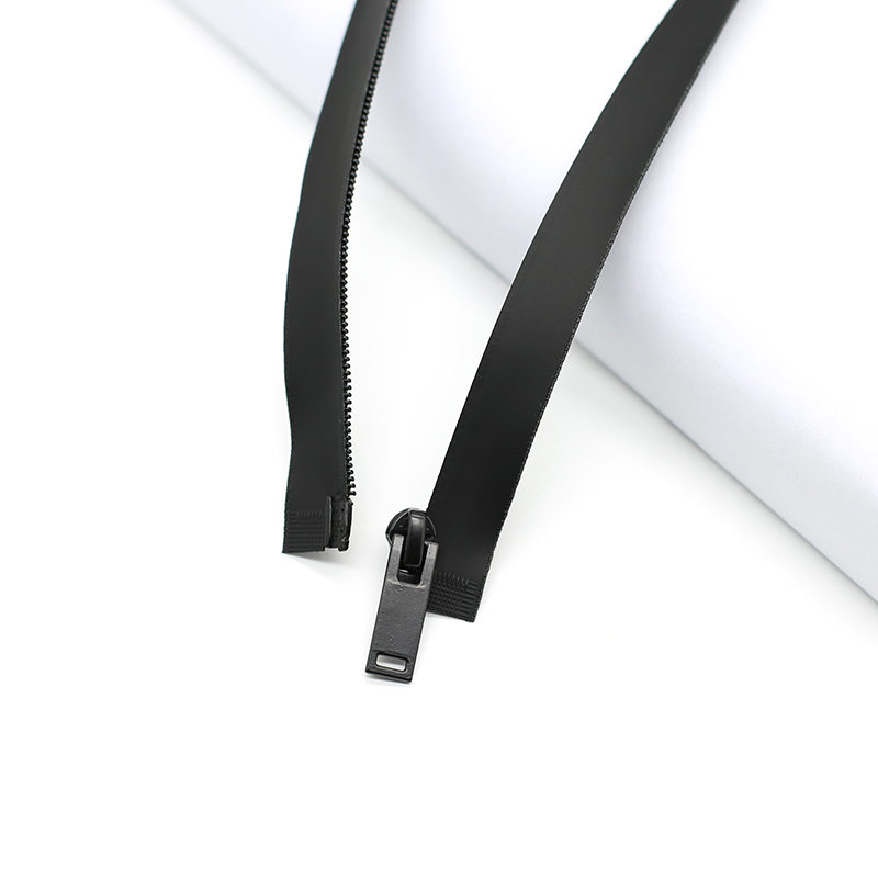 3号反装尼龙压胶防风防水拉链条进口胶膜薄外套配件隐形长