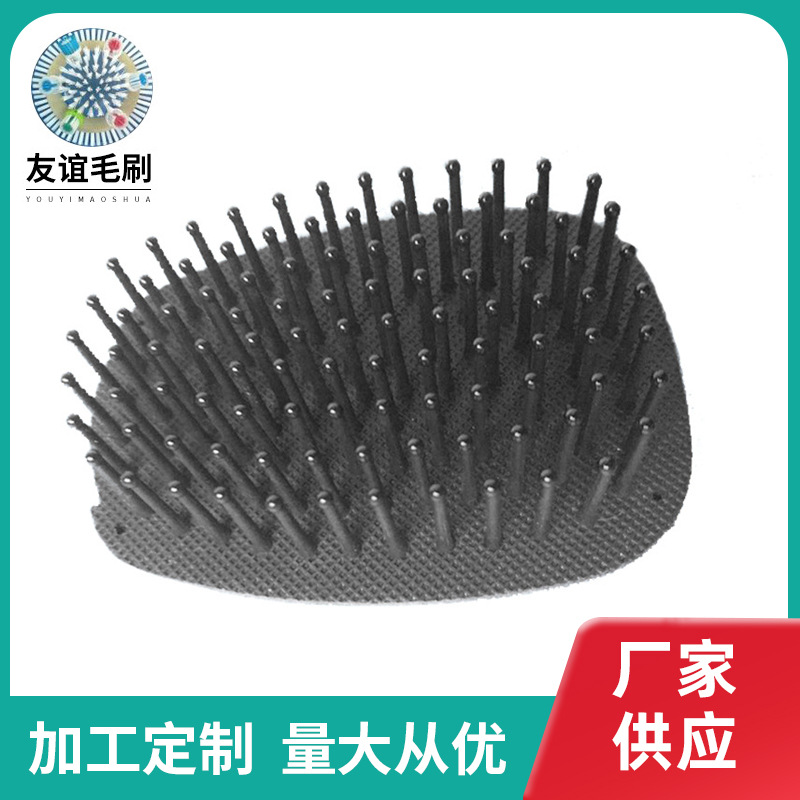 按摩气囊梳气垫梳气囊胶皮梳排骨梳橡胶宽齿塑料胶皮梳现货批发