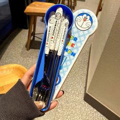Insスプーン箸フォークセット三点セットフォークスプーン箸セット学生堂食成人旅行出張水投げ1