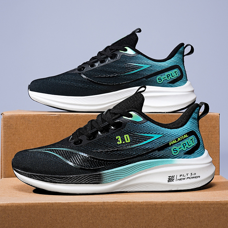 Zapatillas de carbono de palma completa de la marea nacional antideslizante juveniles zapatillas de corrida antideslizantes de estudiantes varones juveniles