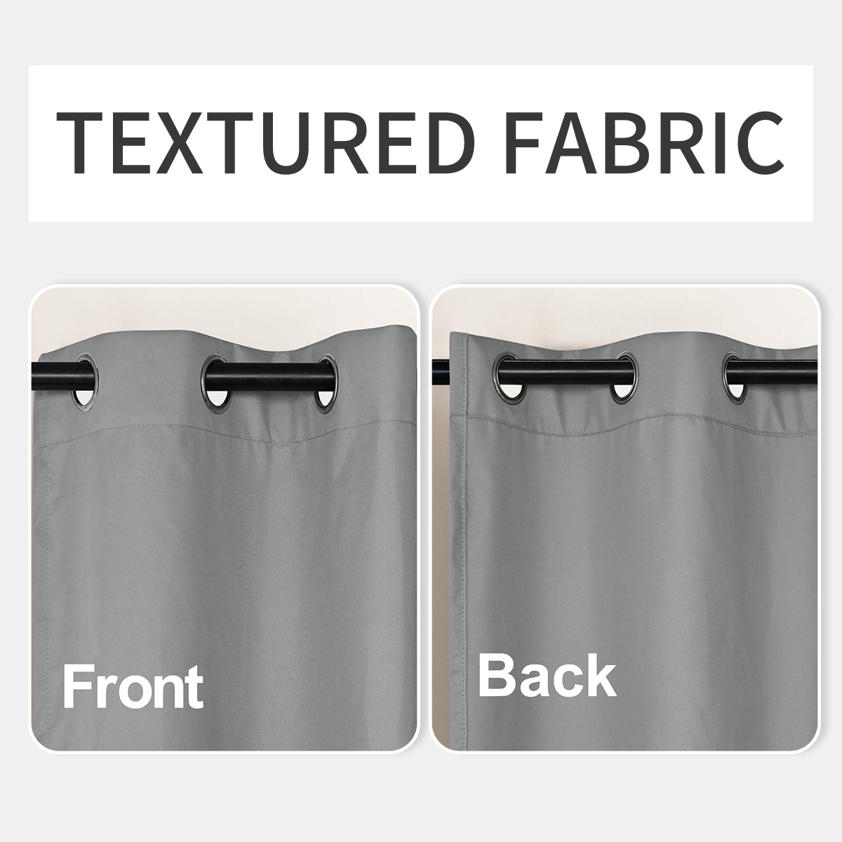 Nuevo transfronterizo de doble cara primavera textil cortina de sombreado completo sala de estar dormitorio cortina de aislamiento solar 100% Blackout