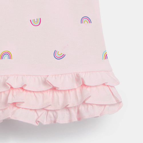 Little Maven Western Children's Dress Short-Sleeve Summer New Pure Cotton Girls' Princess Dress