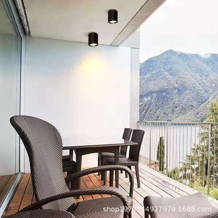 조정 가능한 각도 개방형 스포트 라이트 통로 상업 LED 개방형 다운 라이트 라운드 눈부심 방지 눈 보호 천장 호스트 램프