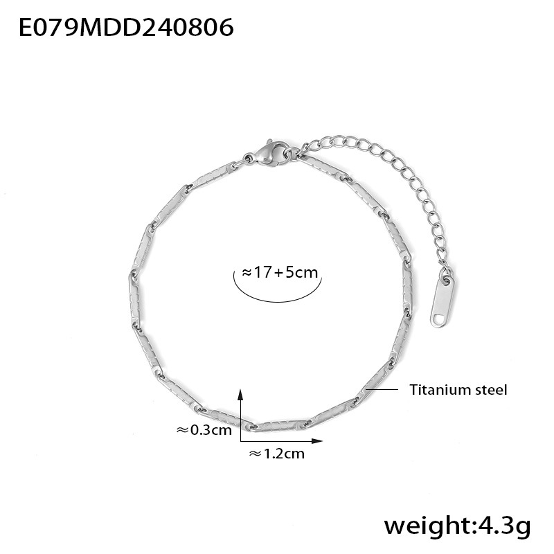 Conjunto de joias com colar e pulseira de elos em losango_voghion.com