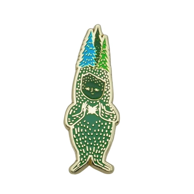 Tree Man Brooch Cartoon: Yaxa sancaqları