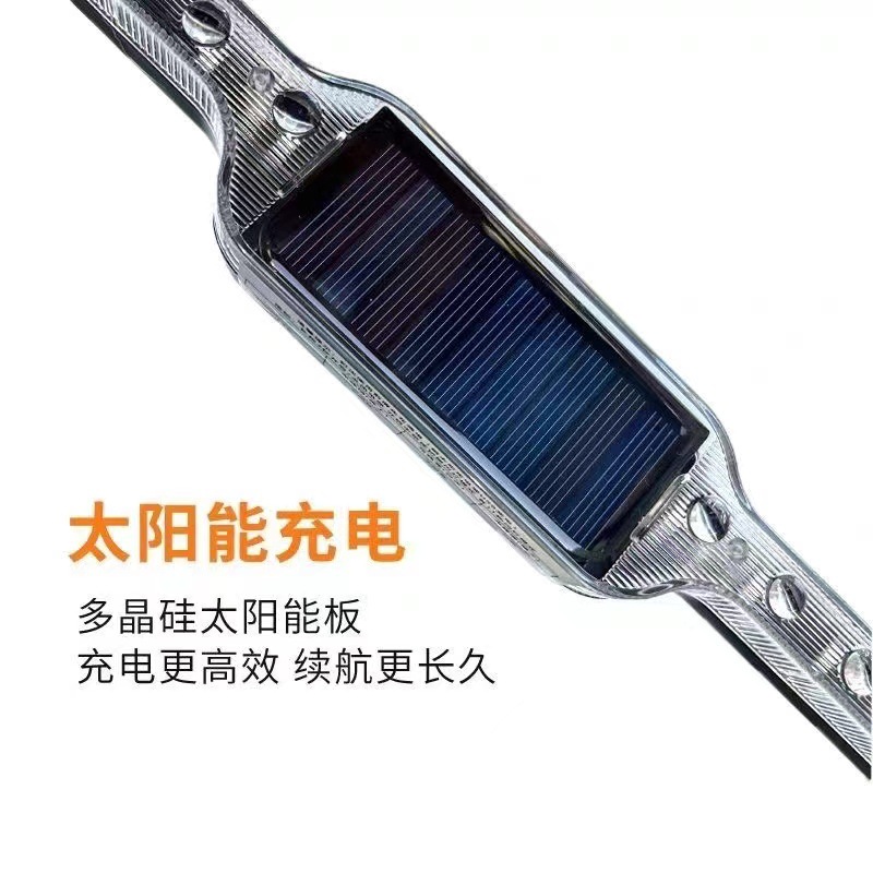 Car Triangular Warning Light Solar-Powered Rear Led Folding Anti-Collision Warning Light for Vehicles