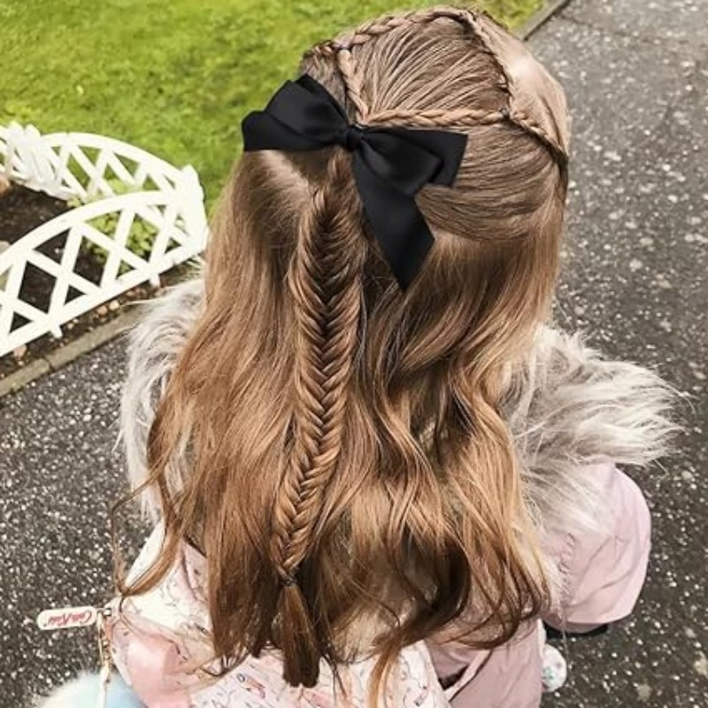 Holiday, Daily Occasion Alloy Material Women's Simple Style Classic Style Bow Knot Alloy Cloth Handmade Hair Clip