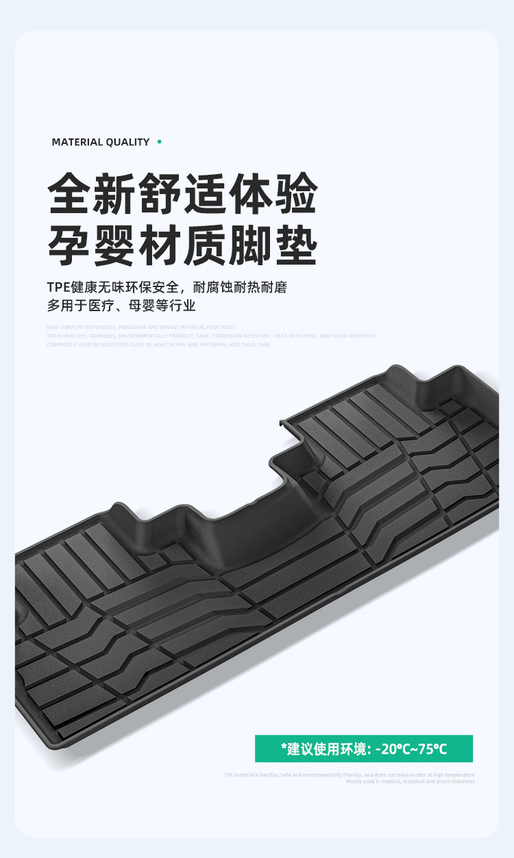 Suitable for 23-25 Chery Jetour Dashing Jetour Dasheng Car Floor Mats Tpe Trunk Mats