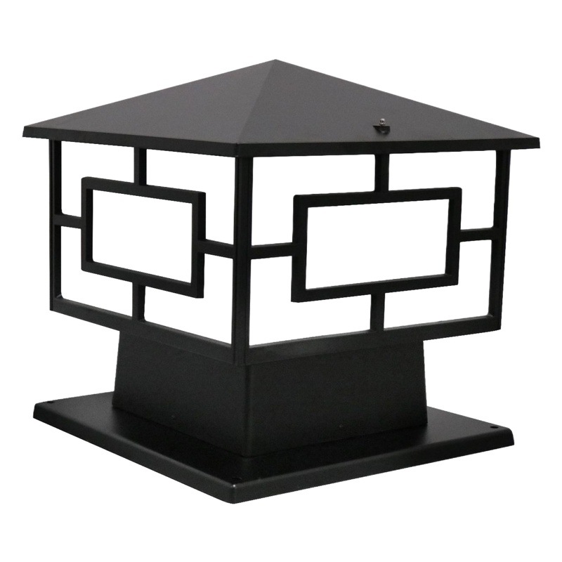 Lámpara solar de poste para exteriores, impermeable, para jardín, patio, valla, casa, villa, balcón, puerta