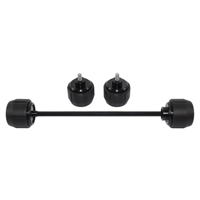 Suitable for Ktm Rc125 Rc390 2022-2024 Modified Motorcycle Front and Rear Wheel Anti-Fall Rubber Protection Ball (Motorcycle frame) - black
