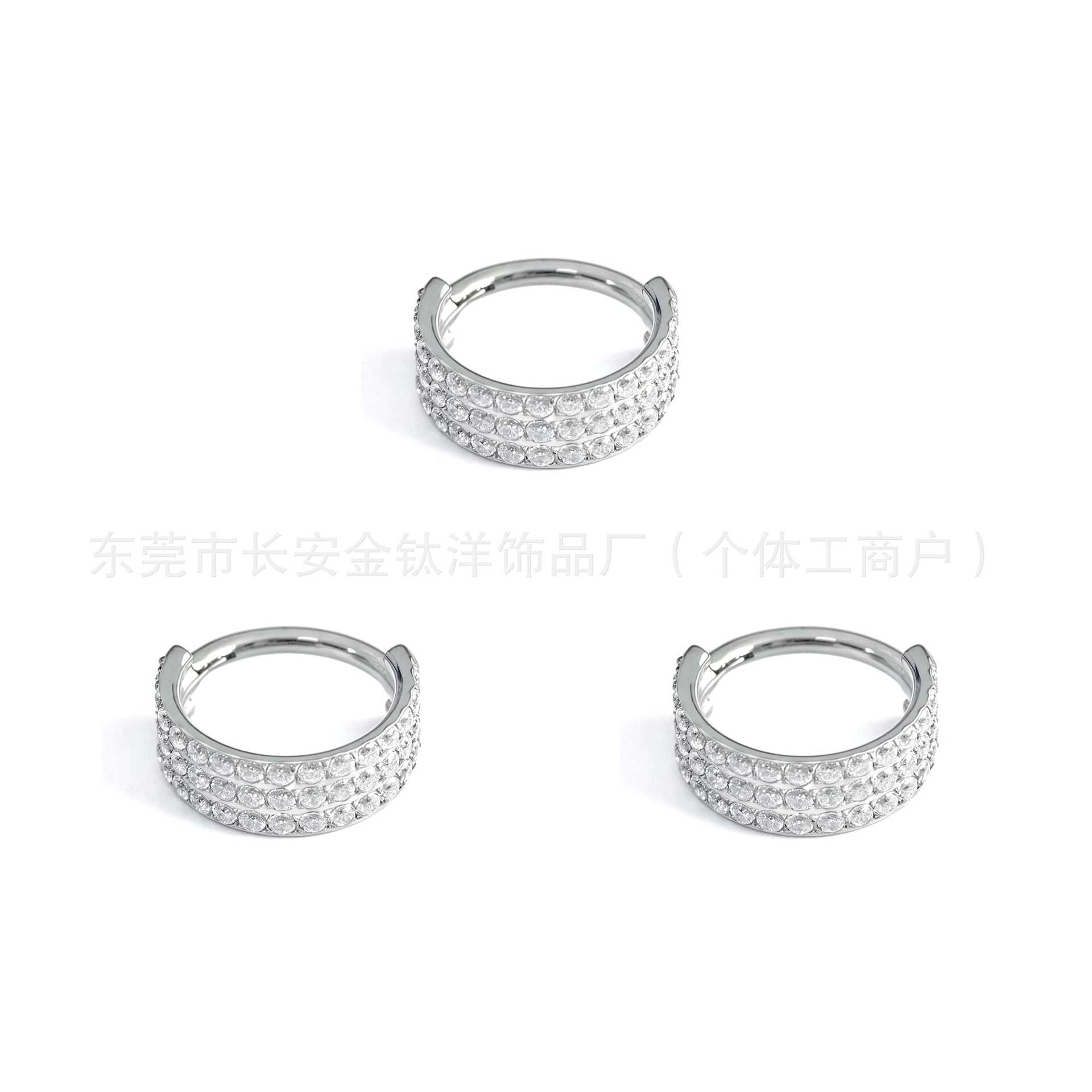 Pointed titanium steel lip stud product view