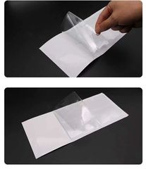 Transparent PVC adhesive label bag with adhesive and sealable turnover box card holder self-adhesive insert with adhesive plastic material identification card bag