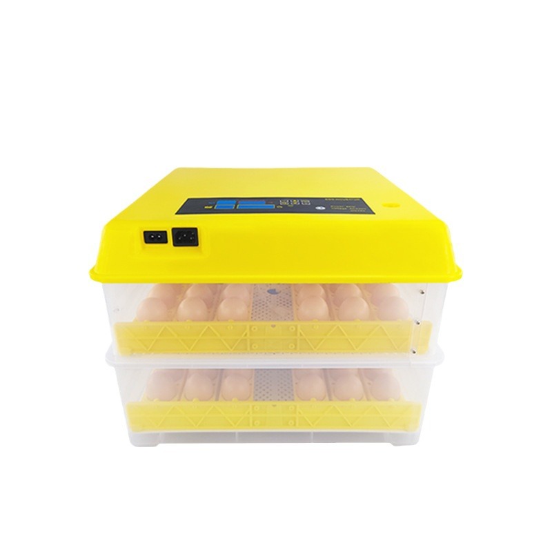 Automático inteligente de 96 piezas de doble potencia incubadora hogar pequeño equipo de incubación rutina pollo pato codorniz incubadora