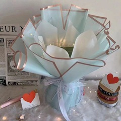 花束包装七夕花束包装半成品免DIY外壳情人节创意生日礼物零食烟