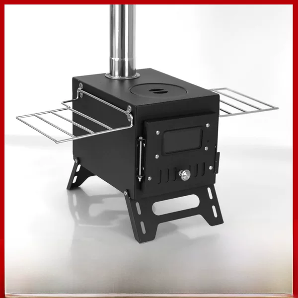 Cross-Border Hot-Selling Sports Outdoor Travel Camping Wood Stove Tent Stove Firewood Stove Picnic Stainless Steel Heating Stove