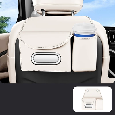 tissue cover, multifunctional storage, Car tissue box/set - off-white