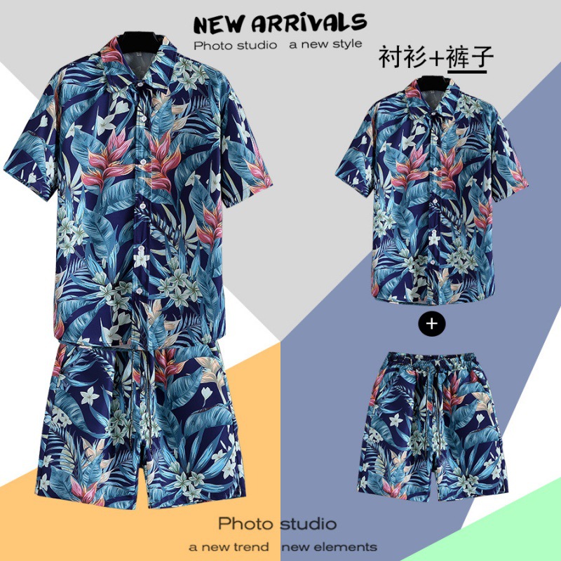 ST23 네이비블루 [슈트] (셔츠+반바지)