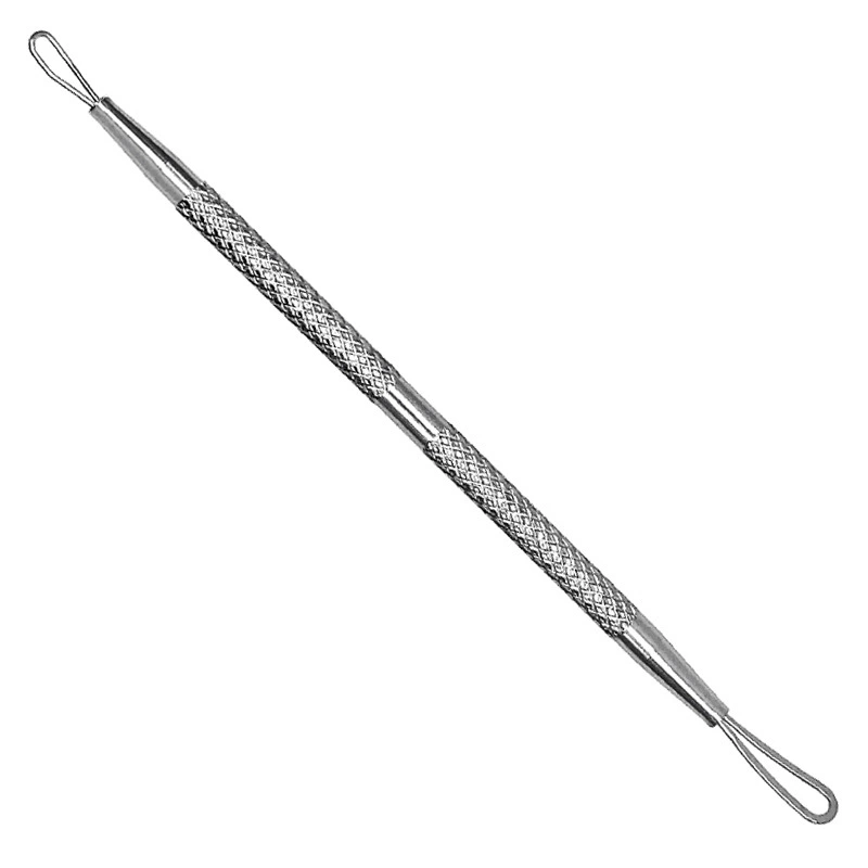 Stainless steel 4.8 thread double rub garland acne needle acne needle closed mouth beauty squeeze circle blackhead squeeze rod