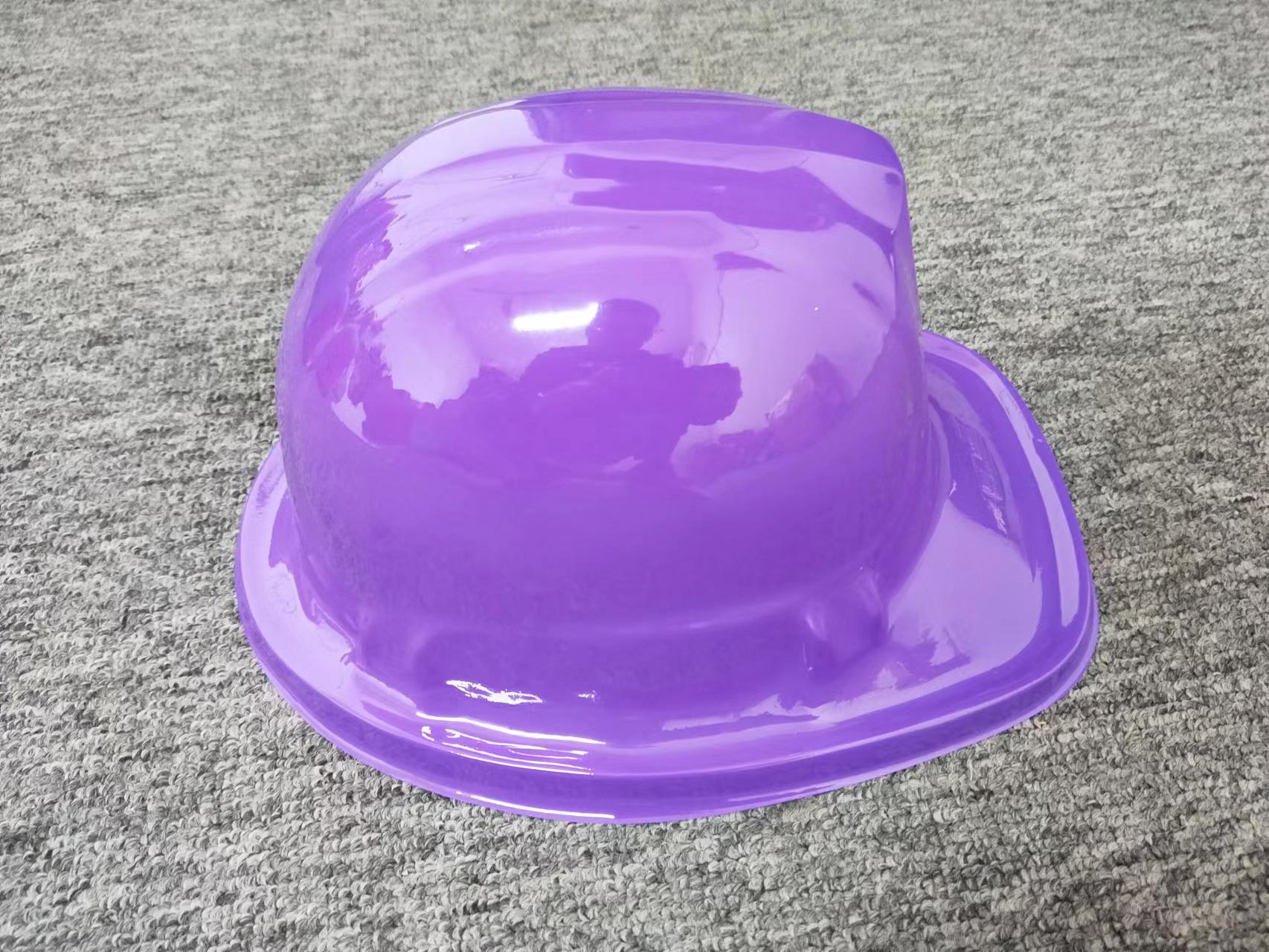 Fábrica directa fiesta de baile para niños sombreros de plástico de PVC sombreros decorativos amarillos