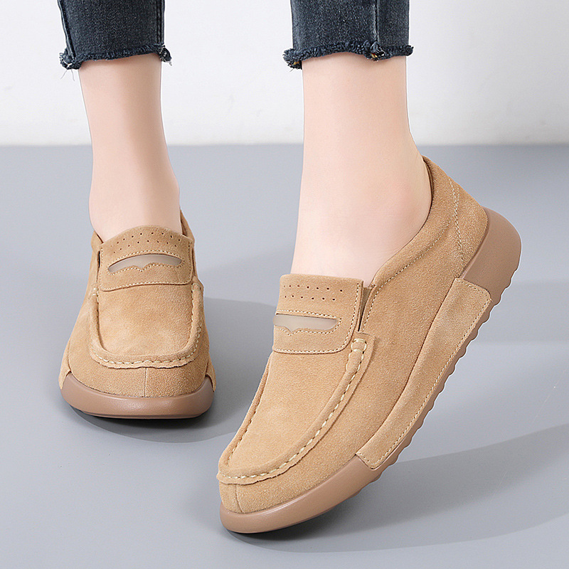 Cross-border 2023 autumn and winter new plus size women's rocking shoes velvet flat women's platform shoes Korean women's shoes Cross-border 2023 autumn and winter new plus size women's rocking shoes velvet flat women's platform shoes Korean women's shoes