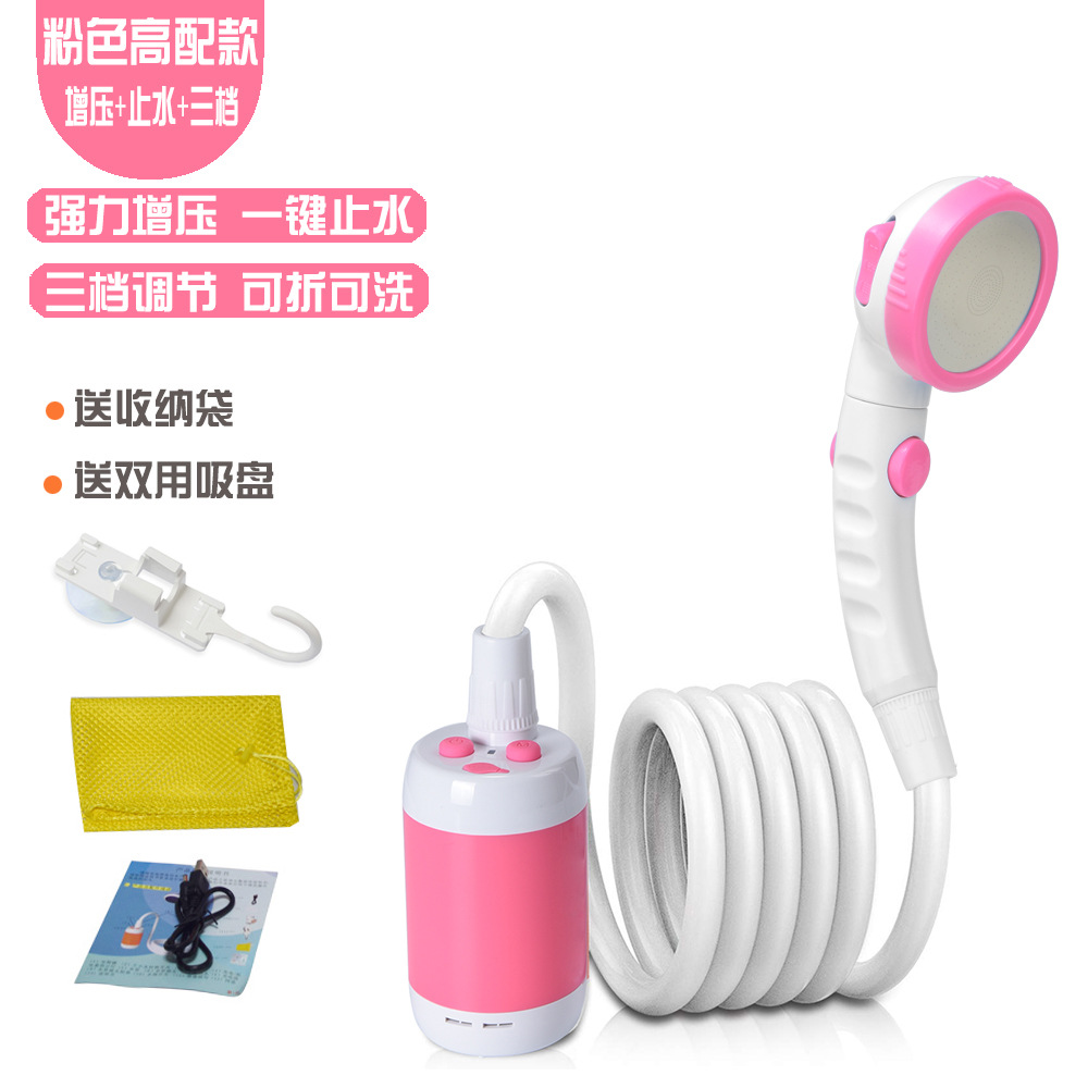 Dispositivo de ducha eléctrica cabeza de ducha para mascotas cabeza de ducha de camping al aire libre Baño