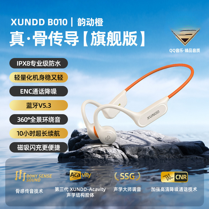 真骨传导蓝牙耳机运动型跑步专用骑行防水不入耳游泳挂耳式新款SZ|undefined